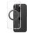 CARE by PanzerGlass Feature Case iPhone 16 Pro MagSafe Hoesje Hardcase Backcover - Transparant / Zwart