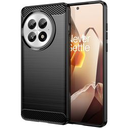 Mobigear Brushed Slim OnePlus 13 Hoesje Flexibel TPU Backcover - Zwart