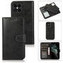 Mobigear Wallet iPhone 12 Pro Hoesje Uitneembare 2in1 Bookcase Portemonnee - Zwart