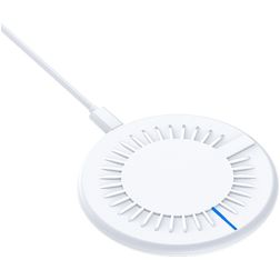 Mobigear Round Draadloze oplader (Qi) 15W 2A - Wit