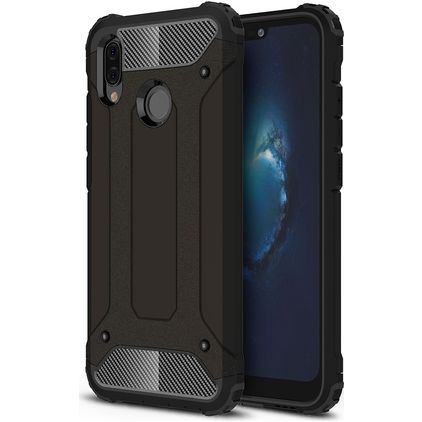Mobigear Outdoor Huawei P20 Lite (2018) Hoesje Hardcase Backcover Shockproof - Zwart
