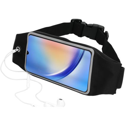 Mobiparts Comfort Fit Belt Telefoonhouder Hardlopen Samsung Galaxy A34 Sport Hoesje Neopreen Heuptas - Zwart