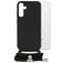 Mobilize Lanyard Gelly Samsung Galaxy S24 Plus Flexibel TPU Hoesje met koord - Zwart
