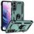 Mobigear Armor Ring Samsung Galaxy S22 Hoesje Hardcase Backcover Shockproof met Ringhouder - Groen