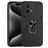 Mobigear Armor Ring Motorola Moto G84 Hoesje Hardcase Backcover Shockproof met Ringhouder - Zwart