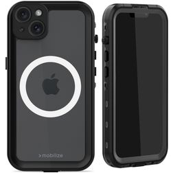 Mobilize Waterproof iPhone 15 Plus Waterdicht MagSafe Hoesje Hardcase Backcover - Zwart