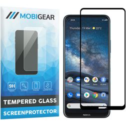 Mobigear Premium Nokia 8.3 Glazen Screenprotector - Case Friendly - Zwart