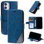 Mobigear Rhombus iPhone 12 Mini Hoesje Bookcase Portemonnee - Blauw