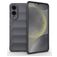 Mobigear Bumpy Samsung Galaxy S25 Edge Hoesje Flexibel TPU Backcover - Grijs