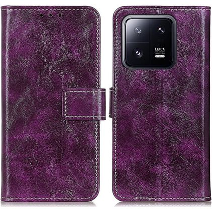 Mobigear Basic Xiaomi 13 Hoesje Bookcase Portemonnee - Paars
