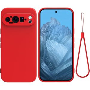 Mobigear Colors Google Pixel 9 Pro XL Hoesje Flexibel TPU Backcover - Rood