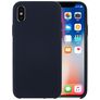 Mobigear Colors iPhone X Siliconen Hoesje Backcover - Donkerblauw