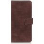 Mobigear Croco Samsung Galaxy S22 Ultra Hoesje Bookcase Portemonnee - Bruin