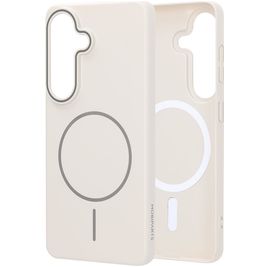 Mobiparts Slim Line Samsung Galaxy S26 MagSafe Hoesje Hardcase Backcover - Off White