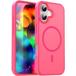 Mobigear Shockproof iPhone 17 MagSafe Hoesje Hardcase Backcover - Rose Red