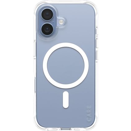 CARE by PanzerGlass Fashionable Doorzichtig iPhone 17 Siliconen MagSafe Hoesje Backcover - Transparant