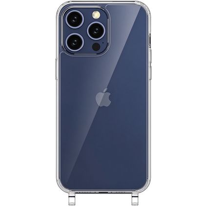 Mobigear Mix & Match Doorzichtig iPhone 15 Pro Flexibel TPU Hoesje met koord - Transparant