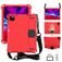 Mobigear HexStrap iPad Air 4 (2020) Hoes Hard Kunststof,EVA Schuim Backcover + Stylus Houder + Schouderband + Standaard - Rood