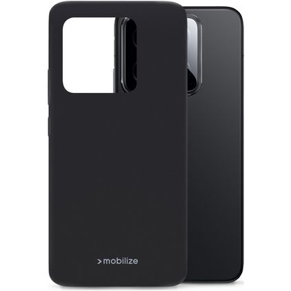 Mobilize Rubber Gelly Xiaomi 14 Hoesje Flexibel TPU Backcover - Matt Black