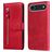 Mobigear Zipper iPhone Air Hoesje Bookcase Portemonnee - Rood