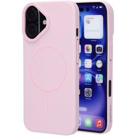 Mobiparts Slim Line iPhone 16 MagSafe Hoesje Hardcase Backcover - Blush Pink