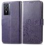 Mobigear Clover Vivo Y76 Hoesje Bookcase Portemonnee - Paars