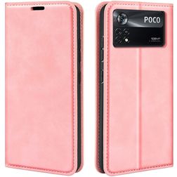 Mobigear Retro Slim POCO X4 Pro 5G Hoesje Bookcase Portemonnee - Roze