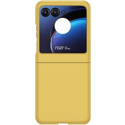 Mobigear Colors Motorola Razr 40 Ultra Hoesje Hardcase Backcover - Geel