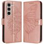 Mobigear Butterfly Samsung Galaxy Z Fold 6 Hoesje Bookcase Portemonnee - Roségoud