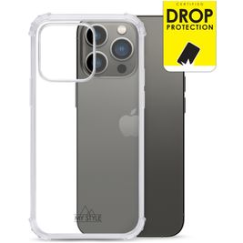 My Style Protective Flex Doorzichtig iPhone 13 Pro Hoesje Flexibel TPU Backcover Shockproof - Transparant