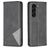 Mobigear Rhombus Slim Samsung Galaxy S24 Plus Hoesje Bookcase - Zwart