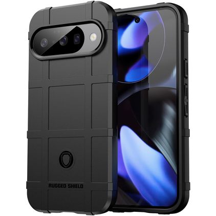 Mobigear Rugged Shield Google Pixel 10 Hoesje Flexibel TPU Backcover Shockproof - Zwart