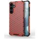 Mobigear Honeycomb Samsung Galaxy S24 Plus Hoesje Hardcase Backcover Shockproof - Rood