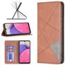 Mobigear Rhombus Slim Samsung Galaxy A33 Hoesje Bookcase - Bruin