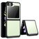 Mobigear Crystal Samsung Galaxy Z Flip 5 Hoesje Hardcase Backcover - Transparant / Zwart