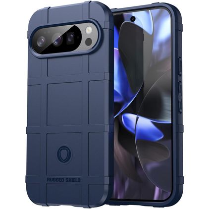 Mobigear Rugged Shield Google Pixel 10 Pro Hoesje Flexibel TPU Backcover Shockproof - Blauw