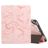 Mobigear Tri-Fold Marble iPad 6 (2018) Hoes Bookcase + Stylus Houder - Roze