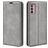 Mobigear Retro Slim Motorola Moto G42 Hoesje Bookcase Portemonnee - Grijs