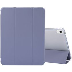 Mobigear Tri-Fold Gel iPad Air 4 (2020) Hoes TPU,Kunstleer Bookcase + Stylus Houder - Blauw