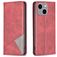Mobigear Rhombus Slim iPhone 15 Plus Hoesje Bookcase - Rood