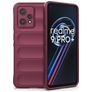 Mobigear Bumpy Realme 9 Pro Plus Hoesje Flexibel TPU Backcover - Bordeauxrood