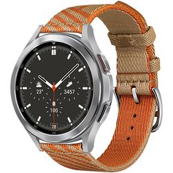 Mobigear Loop Nylon Smartwatch Bandje Gespsluiting - Universeel 22 mm connector - Oranje