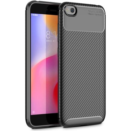 Mobigear Racing Xiaomi Redmi Go Hoesje Flexibel TPU Backcover - Zwart