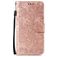 Mobigear Flowers Huawei P40 Hoesje Bookcase Portemonnee - Roségoud