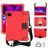 Mobigear HexStrap iPad Air 4 (2020) Hoes Hard Kunststof,EVA Schuim Backcover + Stylus Houder + Schouderband + Standaard - Rood