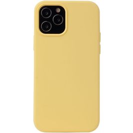 Mobigear Rubber Touch iPhone 13 Siliconen Hoesje Backcover - Geel Mobigear Rubber Touch iPhone 13 Siliconen Hoesje Backcover - Geel
