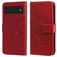 Mobigear Flowers Google Pixel 6 Hoesje Bookcase Portemonnee - Rood