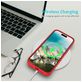 Mobigear Rubber Touch iPhone 16 Siliconen Hoesje Backcover - Rood