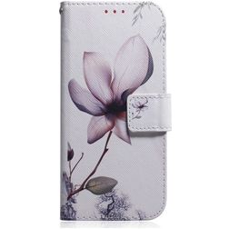 Mobigear Design Motorola Moto E6 Play Hoesje Bookcase Portemonnee - Magnolia