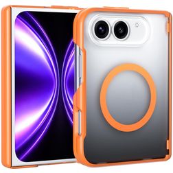 Mobigear Crystal iPhone Duo MagSafe Hoesje Hardcase Backcover - Oranje